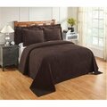 Better Trends Jullian Cotton Bedspread, Chocolate - Full & Double Size BSASPDOCH